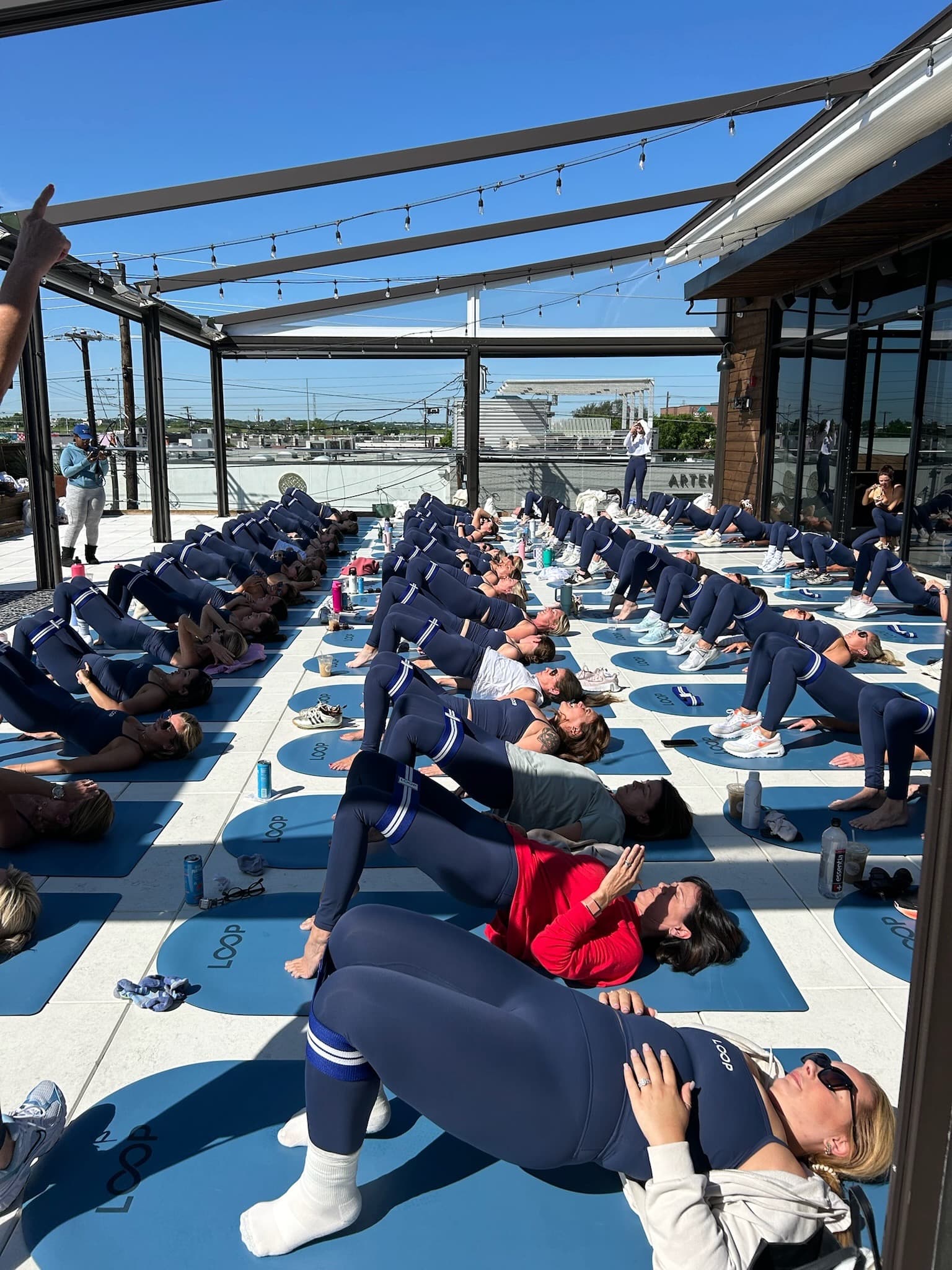Loop IRL Dallas rooftop workout